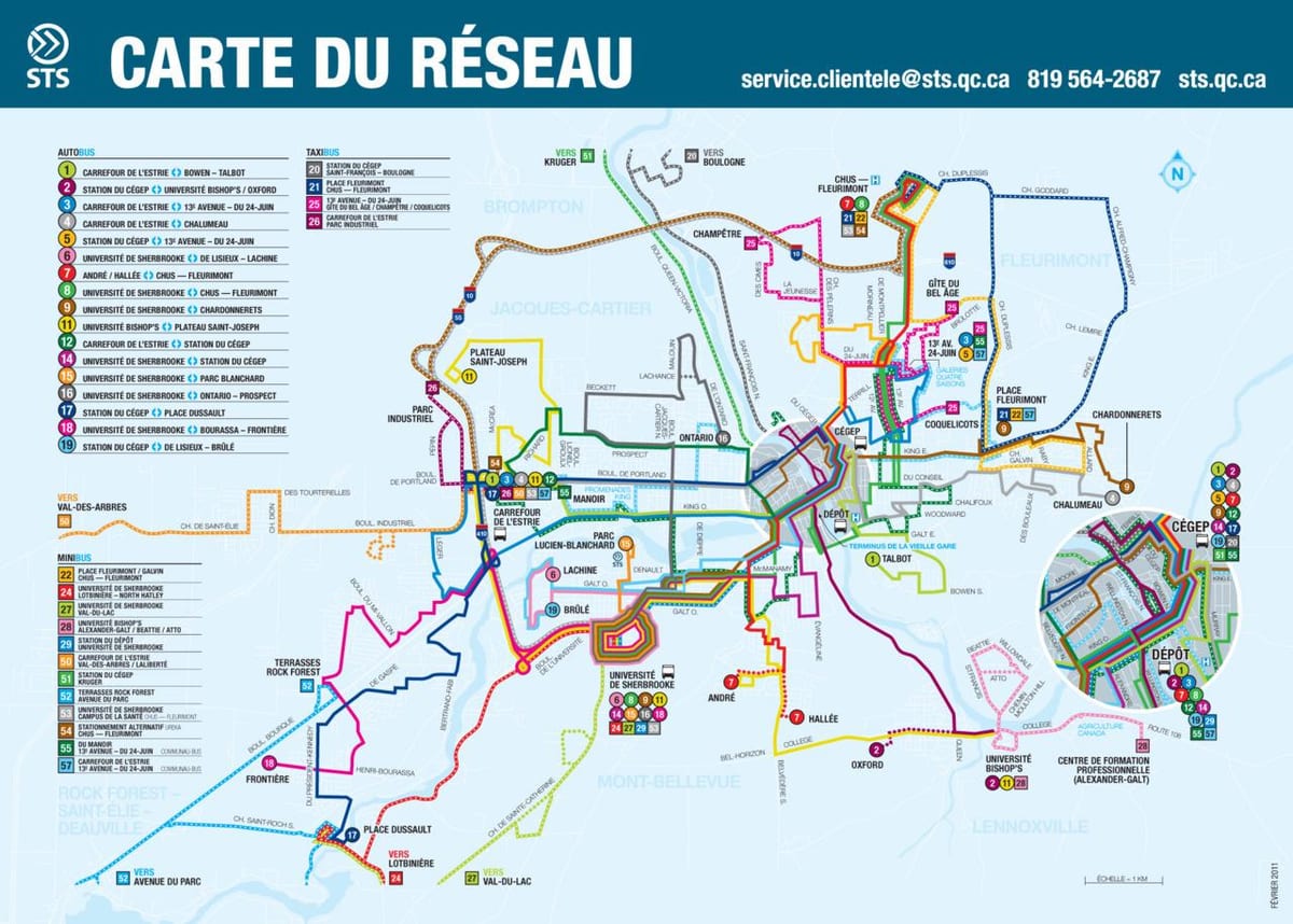 Quebec City offentlig transport kort